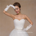 Satin lace appliques hot sale high quality bridal wedding lace gloves